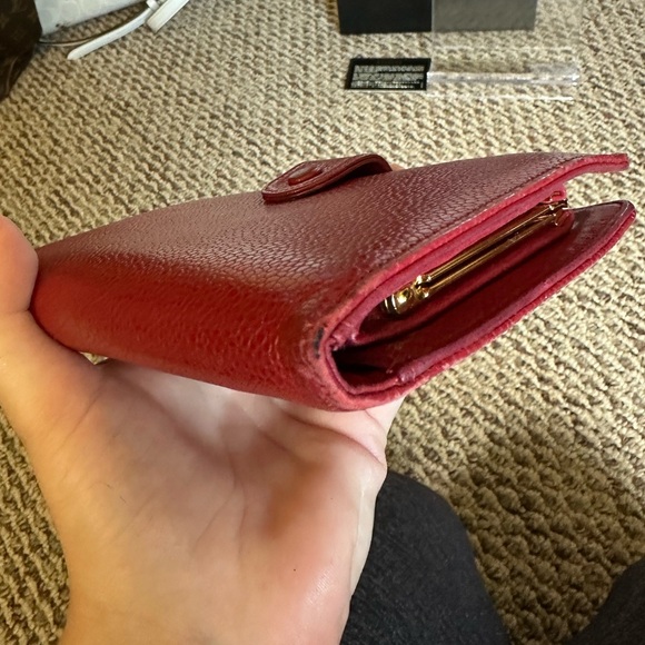 CHANEL Caviar Skin Long Bifold Wallet CC Logo With Box & Authenticity Card - Picture 10 of 16